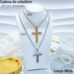 Nuevos modelos de cadenas para caballero en acero inoxidable 
