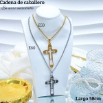 Nuevos modelos de cadenas para caballero en acero inoxidable 