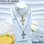 Nuevos modelos de cadenas para caballero en acero inoxidable 
