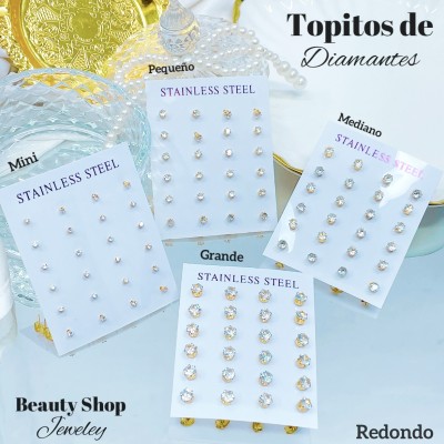 Paquete de topito de diamante redondo-cuadrado