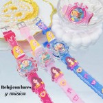 #001 Reloj para niños y niñas con luces y música 