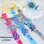 #001 Reloj para niños y niñas con luces y música 