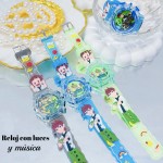 #001 Reloj para niños y niñas con luces y música 