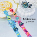 #001 Reloj para niños y niñas con luces y música 