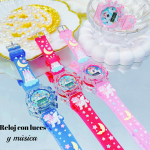 #001 Reloj para niños y niñas con luces y música 