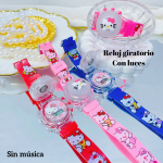 #001 Reloj para niños y niñas con luces y música 