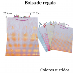 Bolsas de regalo medida 32.5cm X 26cm paquete X12