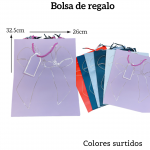 Bolsas de regalo medida 32.5cm X 26cm paquete X12