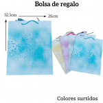 Bolsas de regalo medida 32.5cm X 26cm paquete X12