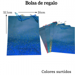 Bolsas de regalo medida 32.5cm X 26cm paquete X12
