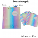 Bolsas de regalo medida 32.5cm X 26cm paquete X12