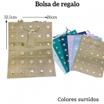 Bolsas de regalo medida 32.5cm X 26cm paquete X12