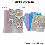 Bolsas de regalo medida 32.5cm X 26cm paquete X12