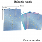 Bolsas de regalo medida 32.5cm X 26cm paquete X12