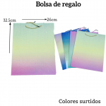 Bolsas de regalo medida 32.5cm X 26cm paquete X12
