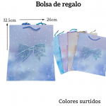 Bolsas de regalo medida 32.5cm X 26cm paquete X12