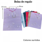 Bolsas de regalo medida 32.5cm X 26cm paquete X12