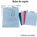 Bolsas de regalo medida 32.5cm X 26cm paquete X12
