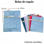 Bolsas de regalo medida 32.5cm X 26cm paquete X12