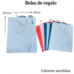 Bolsas de regalo medida 32.5cm X 26cm paquete X12