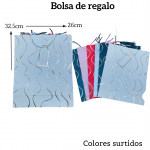Bolsas de regalo medida 32.5cm X 26cm paquete X12