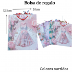 Bolsas de regalo medida 32.5cm X 26cm paquete X12
