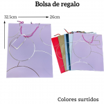 Bolsas de regalo medida 32.5cm X 26cm paquete X12