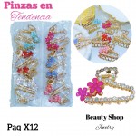 #000 paquete de pinzas en tendencia X12 unidades