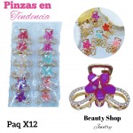 #000 paquete de pinzas en tendencia X12 unidades