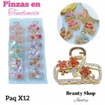 #000 paquete de pinzas en tendencia X12 unidades