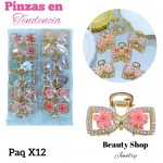 #000 paquete de pinzas en tendencia X12 unidades