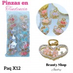 #000 paquete de pinzas en tendencia X12 unidades