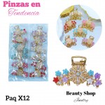 #000 paquete de pinzas en tendencia X12 unidades