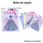 Bolsas de regalo medida 23cm X 18cm paquete X12