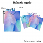Bolsas de regalo medida 23cm X 18cm paquete X12