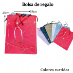 Bolsas de regalo medida 23cm X 18cm paquete X12