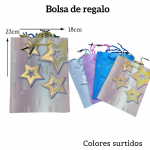 Bolsas de regalo medida 23cm X 18cm paquete X12