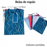 Bolsas de regalo medida 23cm X 18cm paquete X12