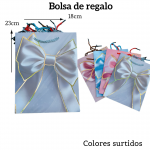 Bolsas de regalo medida 23cm X 18cm paquete X12