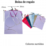 Bolsas de regalo medida 23cm X 18cm paquete X12