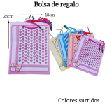 Bolsas de regalo medida 23cm X 18cm paquete X12