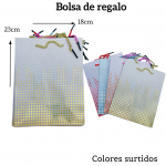 Bolsas de regalo medida 23cm X 18cm paquete X12