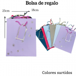 Bolsas de regalo medida 23cm X 18cm paquete X12