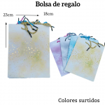 Bolsas de regalo medida 23cm X 18cm paquete X12