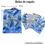 Bolsas de regalo medida 23cm X 18cm paquete X12