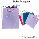 Bolsas de regalo medida 23cm X 18cm paquete X12
