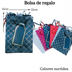 Bolsas de regalo medida 16cm X 12cm paquete x12