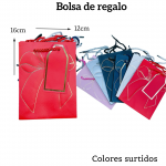 Bolsas de regalo medida 16cm X 12cm paquete x12