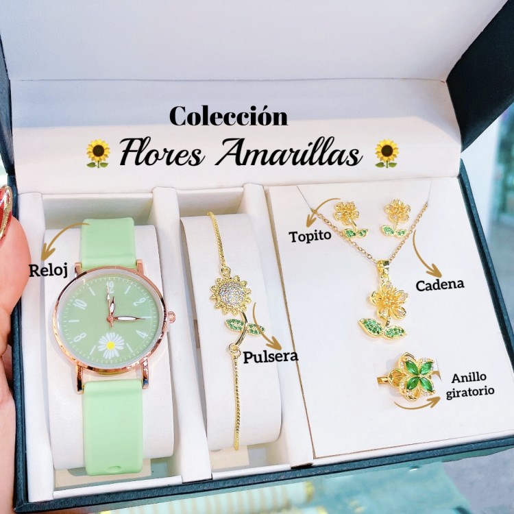 Set de accesorios especial flores amarillas 11.65$