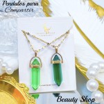 Cadena acero con Péndulo parejas (12&)